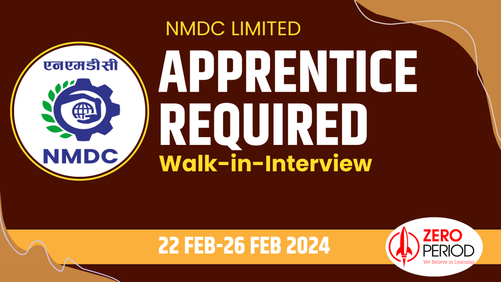 Walk-in-Interview in NMDC for 120 Vacancies